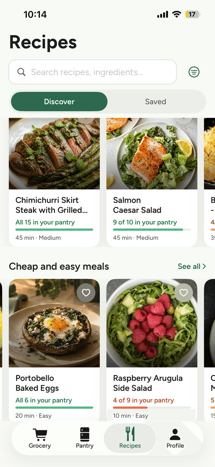 Calfo recipes matched to what's in your pantry